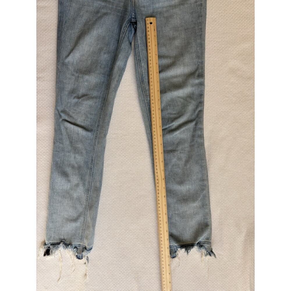 Paige Jeans 25 Sarah Slim Moka Distressed Raw Hem Classic Minimal Festival - Picture 12 of 13